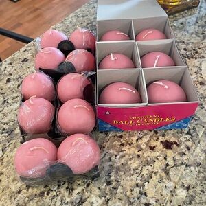 Pink Sphere Candles (16)